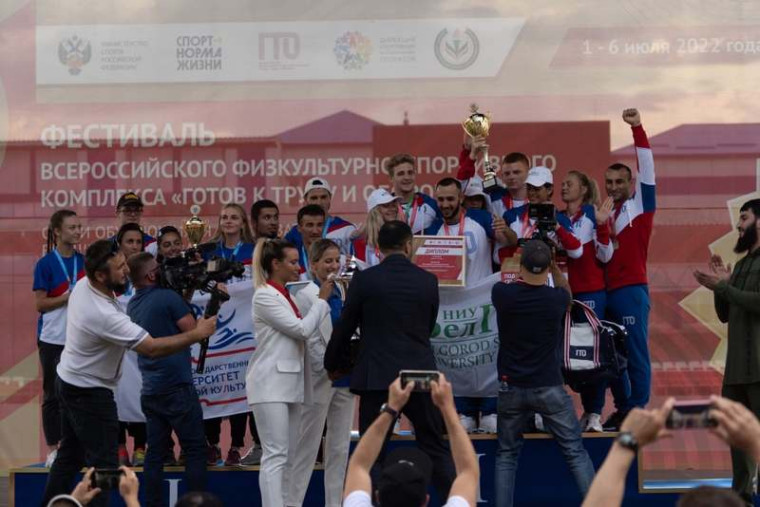 Команда НИУ «БелГУ» стала трехкратным обладателем Кубка ГТО .